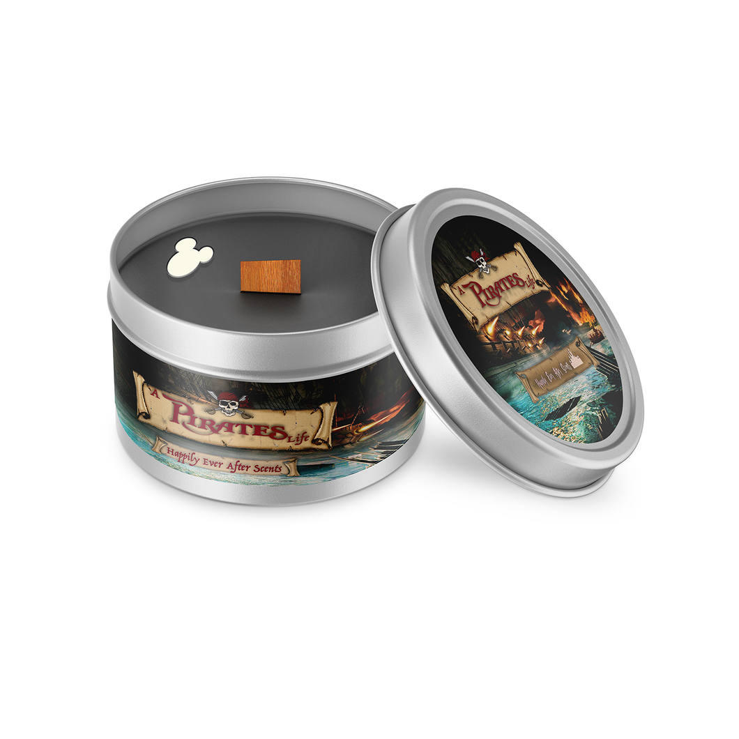 A Pirates Life Wood Wick Candle